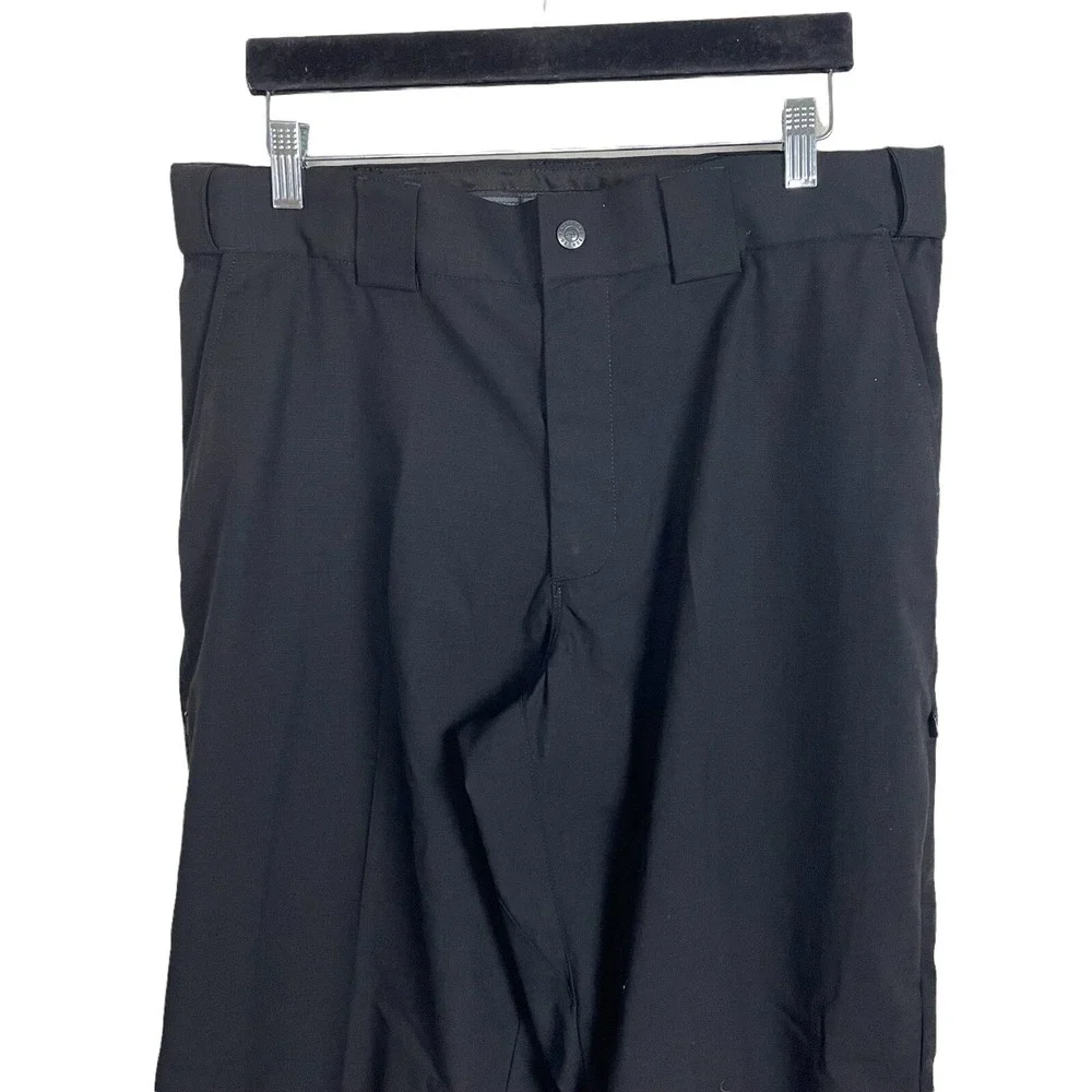 5.11 Tactical Black Ripstop Pants Mens 34 Gorpcore Utility Cargo Raw‎ Hem
